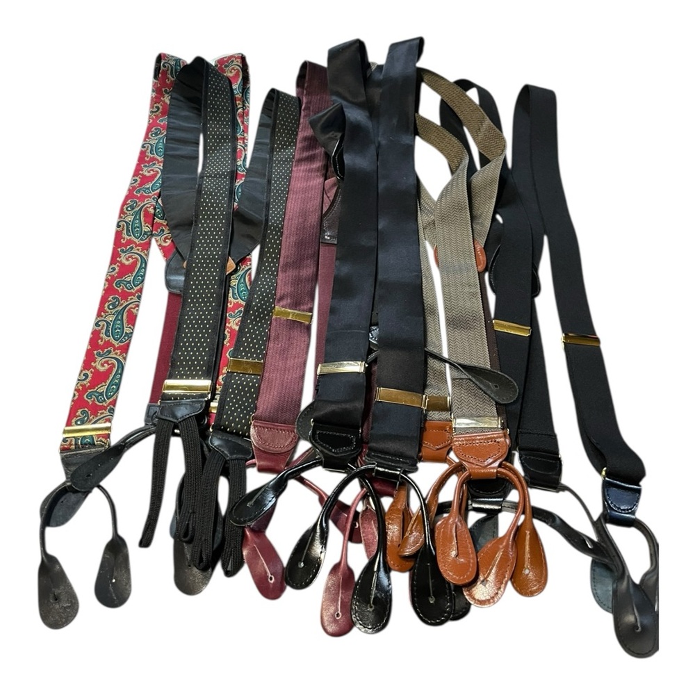 Vintage Suspender Braces Button Bundle - image 1